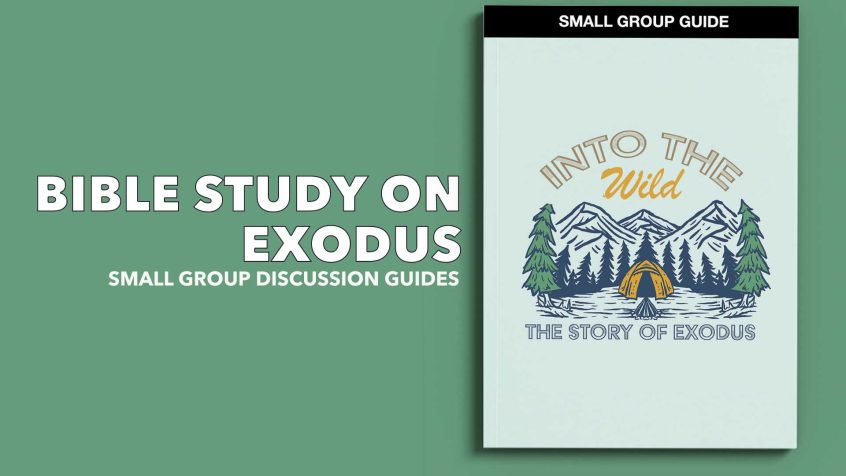 Text: Bible Study on Exodus Pictured: Mockup of the three part Bible study on Exodus