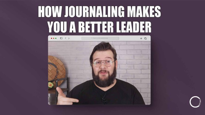 Text: How Journaling Makes You a Better Pastor Image: Man Preaching to Camera